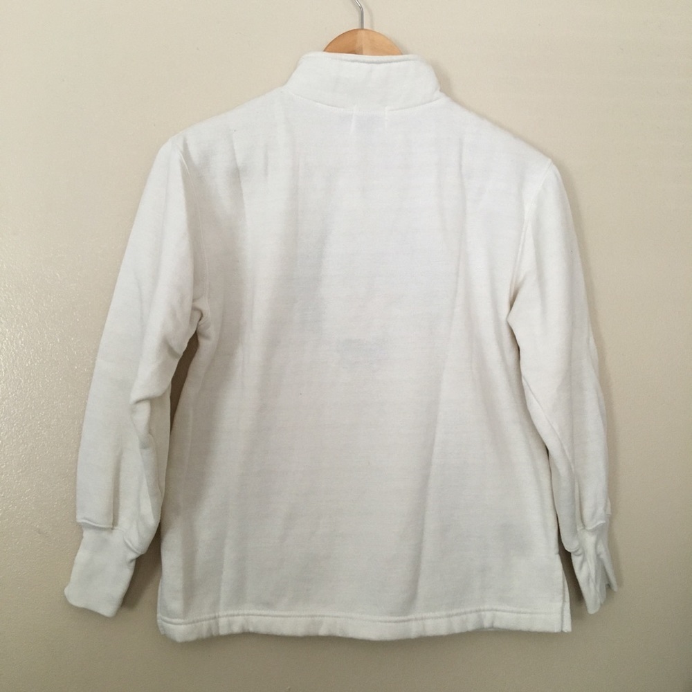 Vintage embroidered quarter zip sweatshirt XS/S - Picture 4 of 4